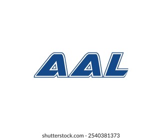 AAL Logo Design, Vektorvorlage. AAL