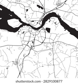 Aalborg City Skyline Vector Illustration Featuring Denmark Famous Landmarks And Architecture Cityscape Design