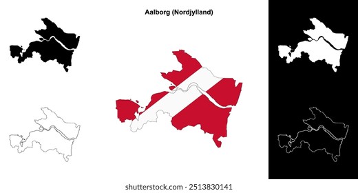 Mapa do município de Aalborg