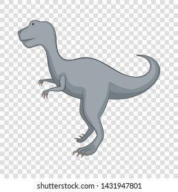 Aallosaurus icon. Cartoon illustration of allosaurus vector icon for web