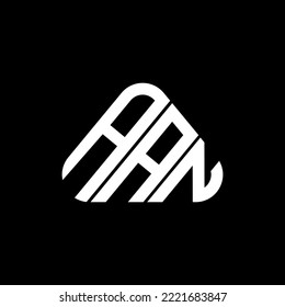 AAN letter logo creative design with vector graphic, AAN simple and modern logo in triangle shape.