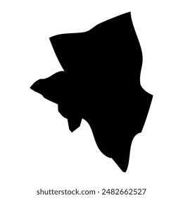 Mapa del distrito de Aana, división administrativa de Samoa. Ilustración vectorial.