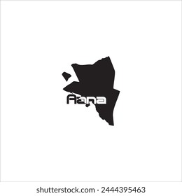 Aana Samoa map and black lettering design on white background