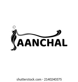 Aanchal Saree brand name. Aanchal is hindi world it means women cloths.