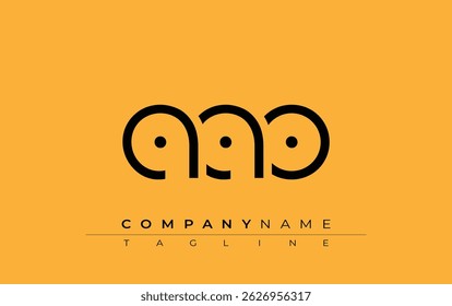 AAO abstract letter design. Modern Business Logo Design With Abstract Typography and Contemporary Style