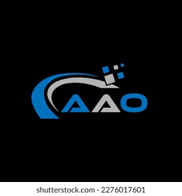 AAO letter logo creative design. AAO unique design.
