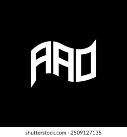 AAO logo design, AAO logotipo simples e moderno. AAO design de alfabeto luxuoso  
