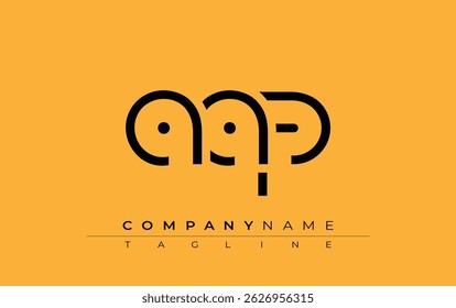 AAP abstract letter design. Modern Business Logo Design With Abstract Typography and Contemporary Style