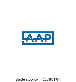 aap logo design , alphabet logo , geomteric logo , abstract logo design