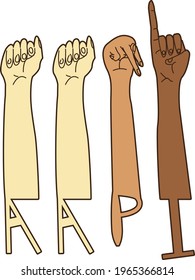 AAPI Asian American Pacific Islander Diversity Inclusion ASL Sign Language Hands