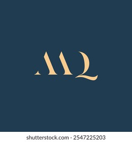 AAQ abstrata letra logotipo Design. Este é um logotipo monograma simples e moderno.
