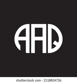 AAQ letter logo design on black background. AAQ creative initials letter logo concept. AAQ letter design.
