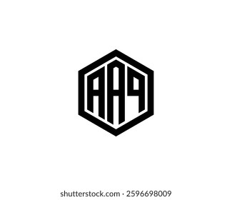 AAQ logo design vector template. AAQ