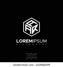 AAR initial Letter logo hexagon vector modern polygon Monogram Logo