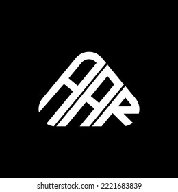 AAR letter logo creative design with vector graphic, AAR simple and modern logo in triangle shape.