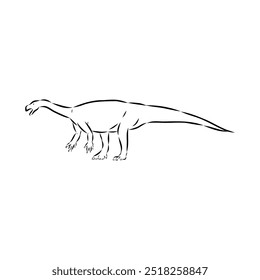 aardonix vector sketch dinosaurs isolated on white background,