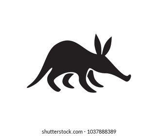 aardvark black silhouette