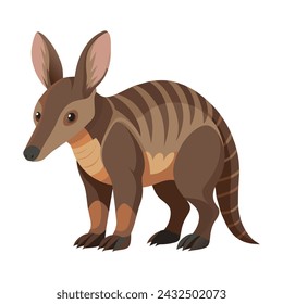 Aardvark Illustration on White Background