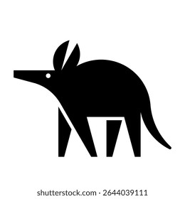 Aardvark-Logo. Symboldesign. Vorlagenelemente