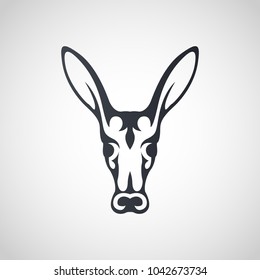 Aardvark logo icon design, vector illustration