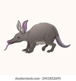 The aardvark is a medium-sized, burrowing, nocturnal mammal native to Africa.