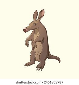 The aardvark is a medium-sized, burrowing, nocturnal mammal native to Africa.