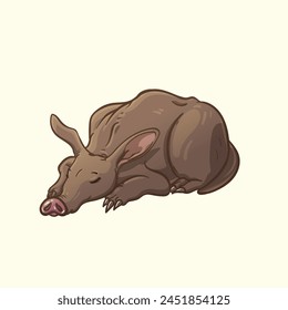 The aardvark is a medium-sized, burrowing, nocturnal mammal native to Africa.