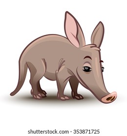 Aardvark vector illustration. A cartoon illustration of a aardvark. 