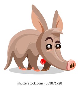 Aardvark vector illustration. A cartoon illustration of a aardvark. 