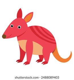 Aardvark Vector Illustration - Cartoon, Clipart, Line Art Design. A vector illustration of an aardvark in cartoon, clipart, and line art styles.