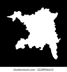 Aargau map, Cantons of Switzerland. Vector illustration.