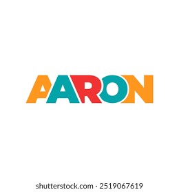 AARON Name Beschriftung Textdarstellung Vektortypografie