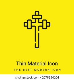 Aaronic minimal bright yellow material icon