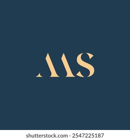 AAS abstract letter logo Design. This is a Simple and modern monogram logo.