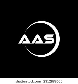 AAS letter logo design in illustration. Vector logo, calligraphy designs for logo, Poster, Invitation, etc. svg