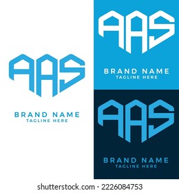 AAS letter logo. AAS Monogram logo design for entrepreneur and business.