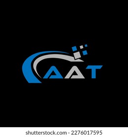 AAT letter logo creative design. AAT unique design.
