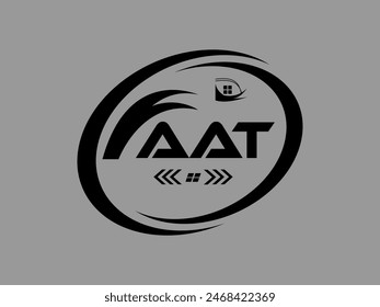 AAT letter logo Design. AAT Simple and modern monogram logo. AAT Abstract Alphabet vector Design.