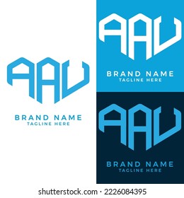 AAU-Buchstabenlogo. AAU Monogram Logo Design für Unternehmer und Unternehmen.