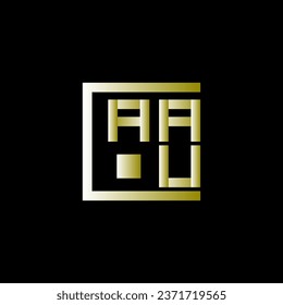 AAU letter logo vector design, AAU simple and modern logo. AAU luxurious alphabet design  