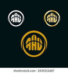 AAU letter logo vector design