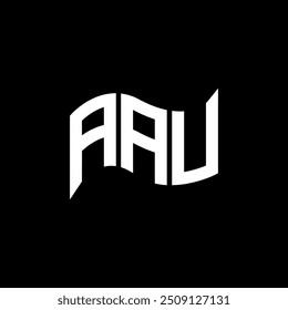 AAU logo design, AAU simple and modern logo. AAU luxurious alphabet design  
