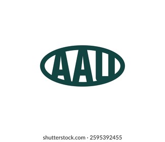 AAU logo design vector template. AAU