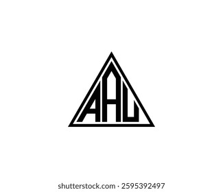 AAU logo design vector template. AAU