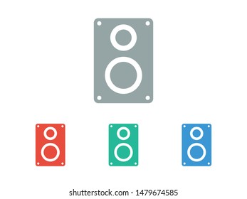 Aaudio speaker icon. Vector illustration EPS10. Music concept