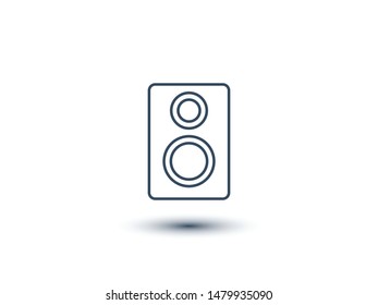 Aaudio speaker icon. Vector illustration EPS10. Music concept