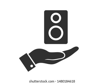 Aaudio speaker icon. Vector illustration EPS10. Music concept