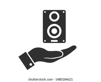 Aaudio speaker icon. Vector illustration EPS10. Music concept