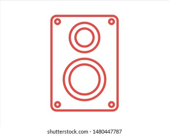 Aaudio speaker icon. Vector illustration EPS10. Music concept