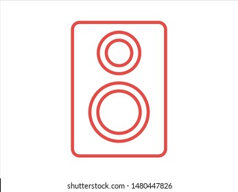 Aaudio speaker icon. Vector illustration EPS10. Music concept